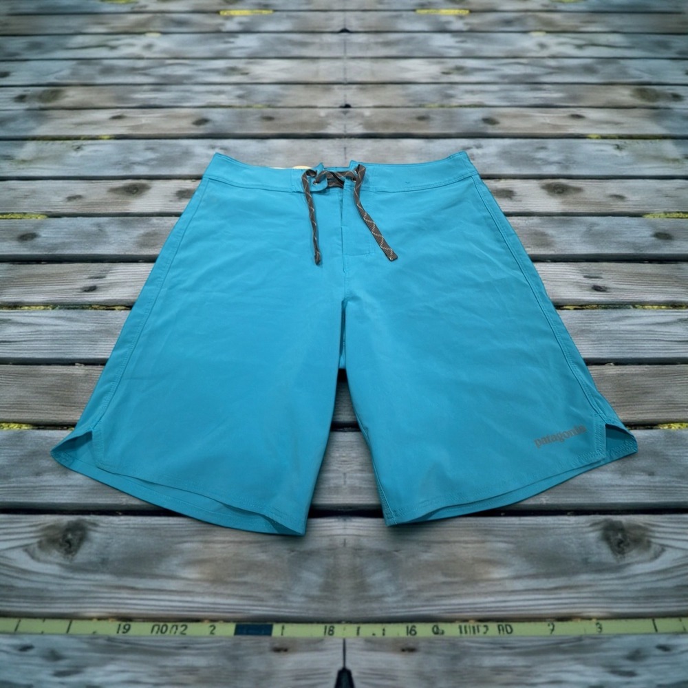 Patagonia Worn Wear Shorts Men's 31 Blue Stretch Drawstring STY86695SP19-SNBL